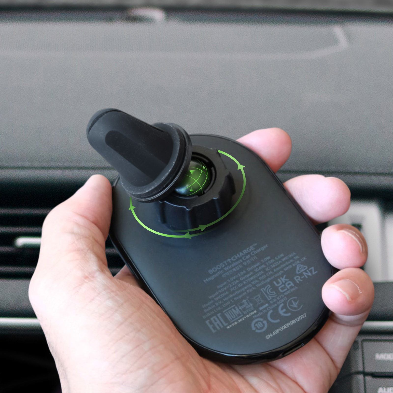 Cargador de coche MagSafe iPhone 10W, soporte de parrilla, Belkin Boost  Charge - Negro - Spain
