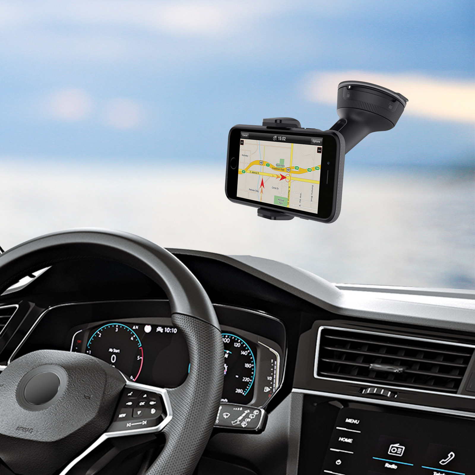 Auto Handy Halter Saugnapf Drehbare Navigation Support