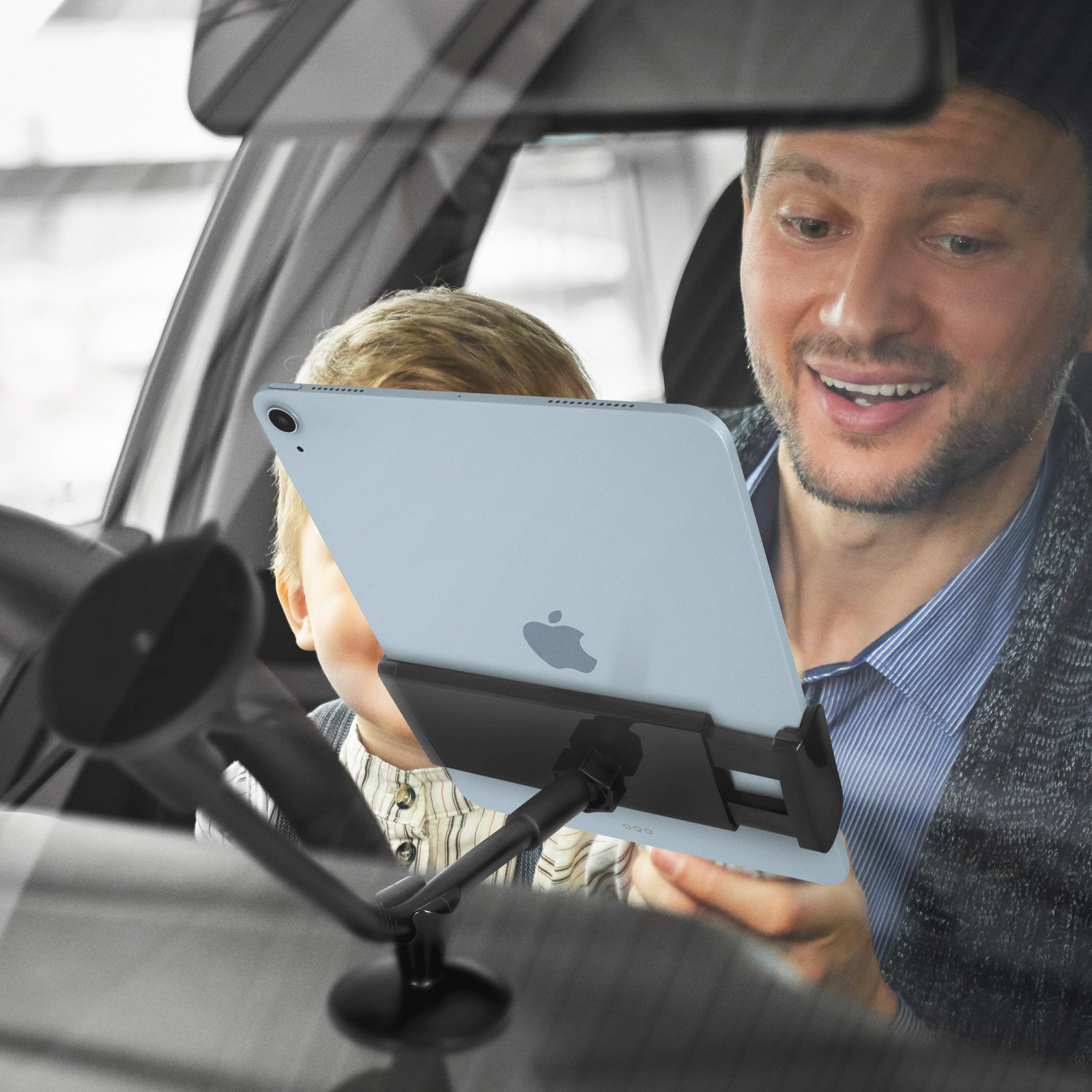 Supporto da Auto per Smartphone / Tablet con Ventosa Nero