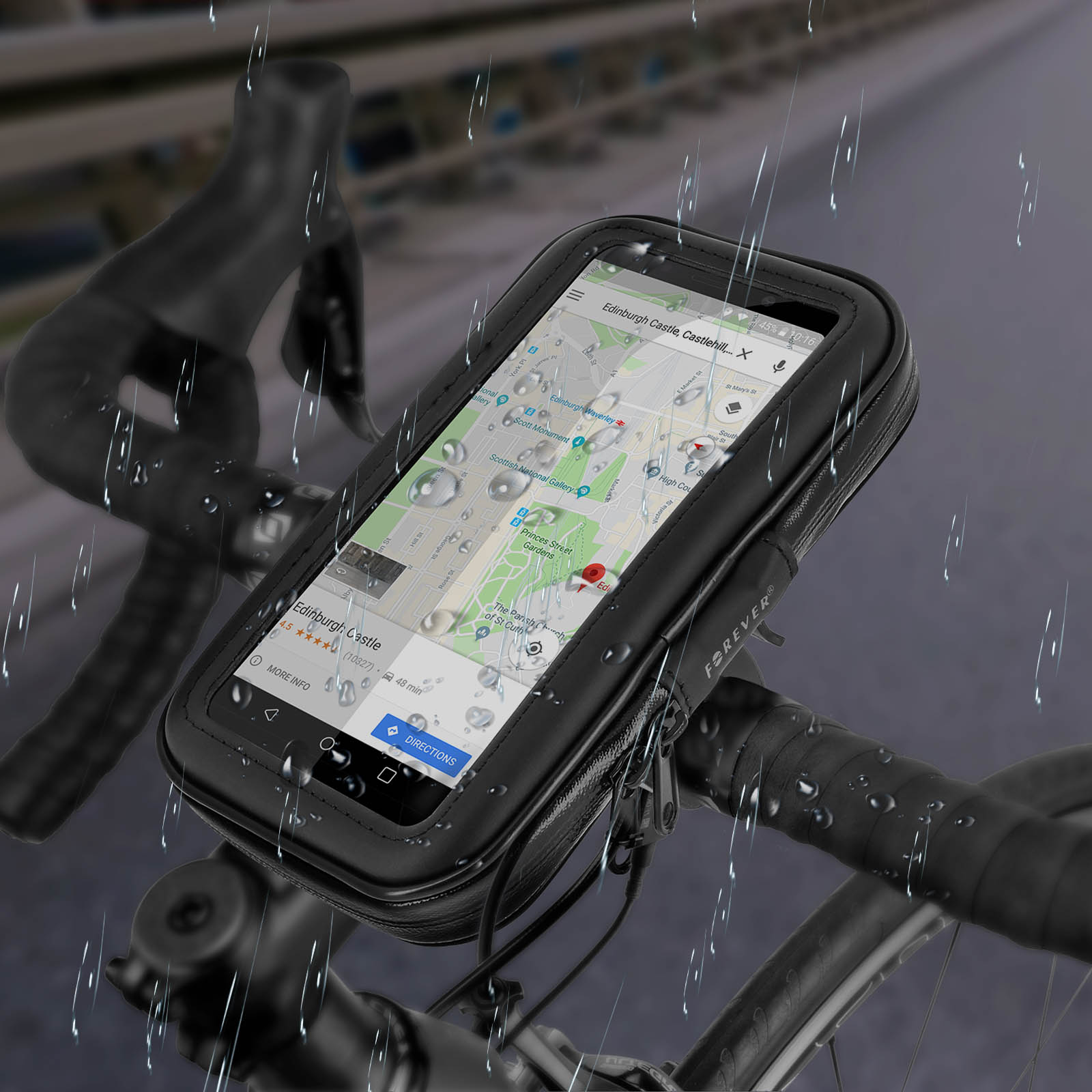 Support Vélo Moto Scooter Etui GPS Téléphone Universel Waterproof Etanche M  L XL