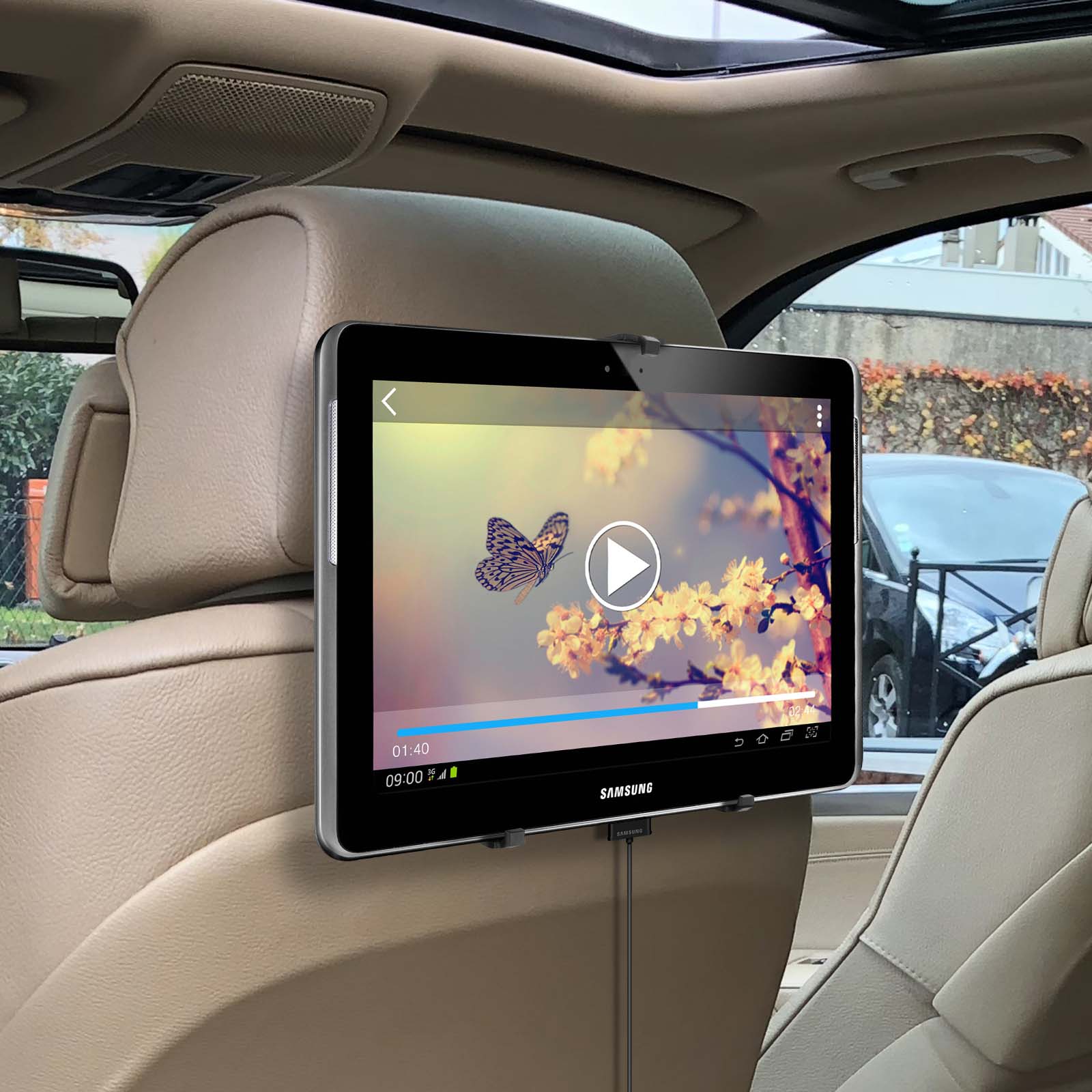 Soporte tablet coche Soporte giratorio de 360 ° para tableta de