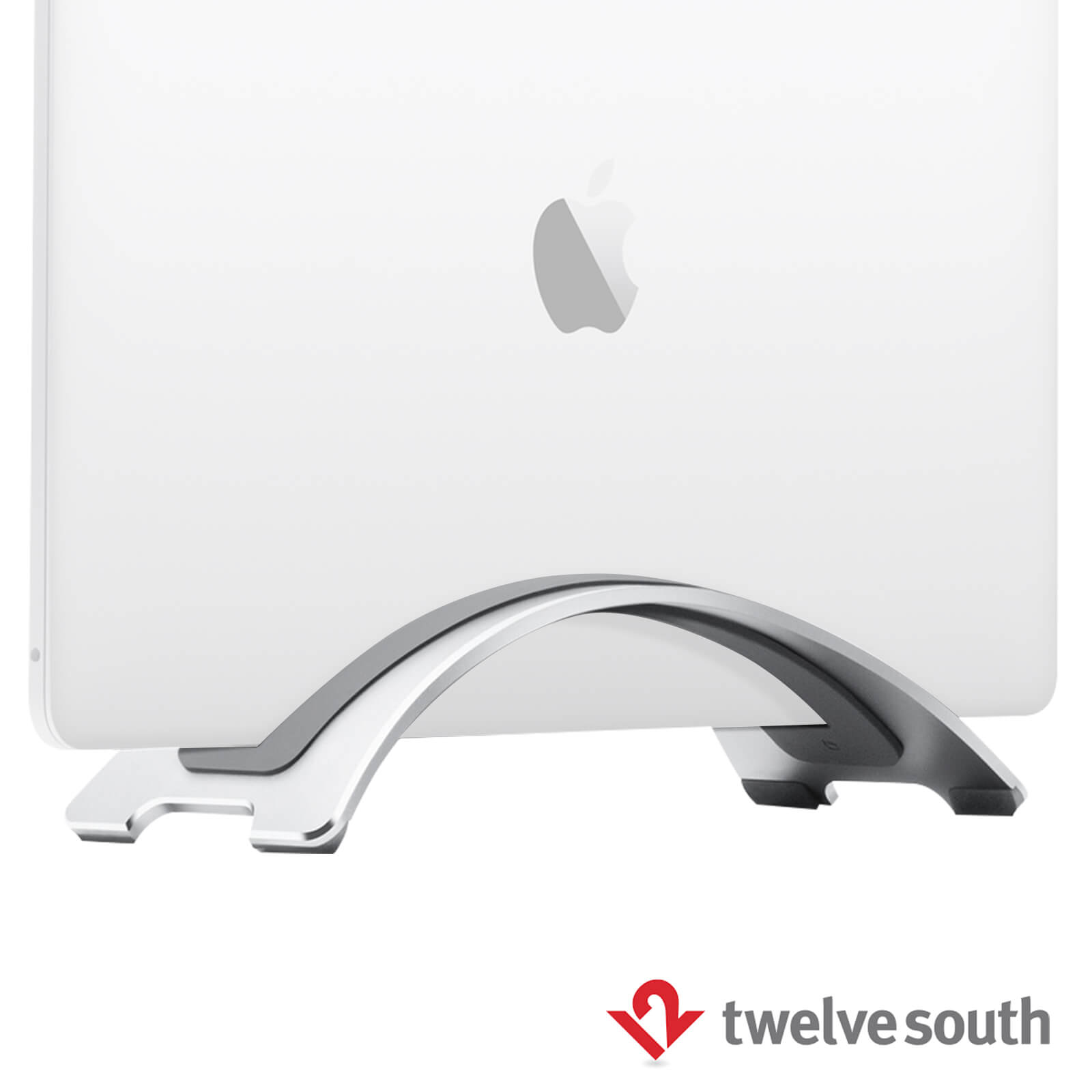 Support Bureau Vertical pour MacBook / Ordinateur Portable, Twelve South  BookArc - Argent - Français