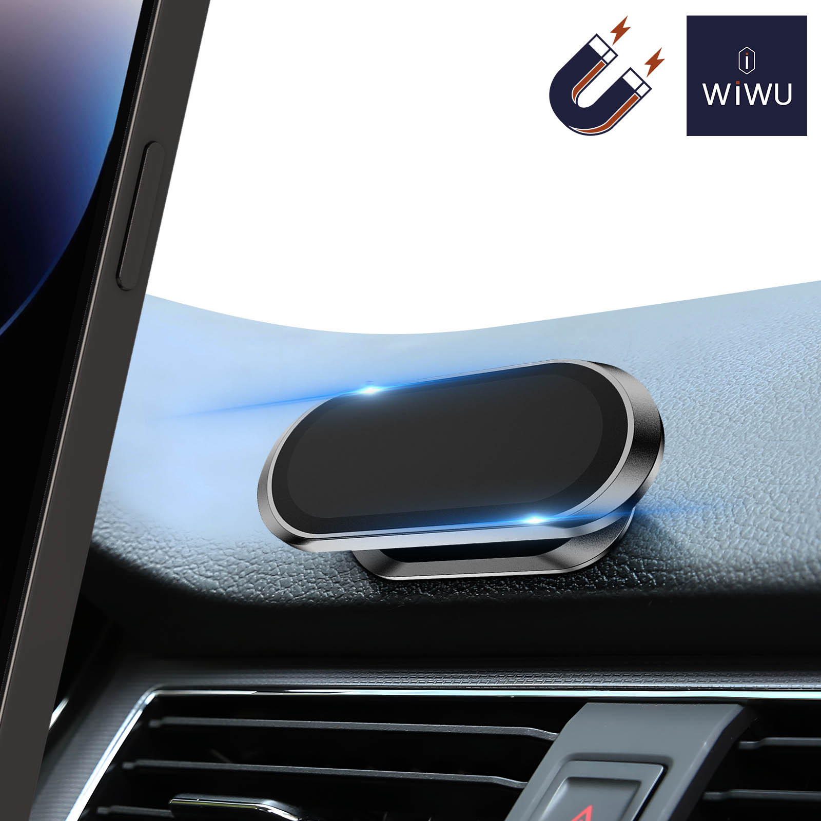 Magnetische Autohalterung für Smartphones, 360° drehbar - Wiwu
