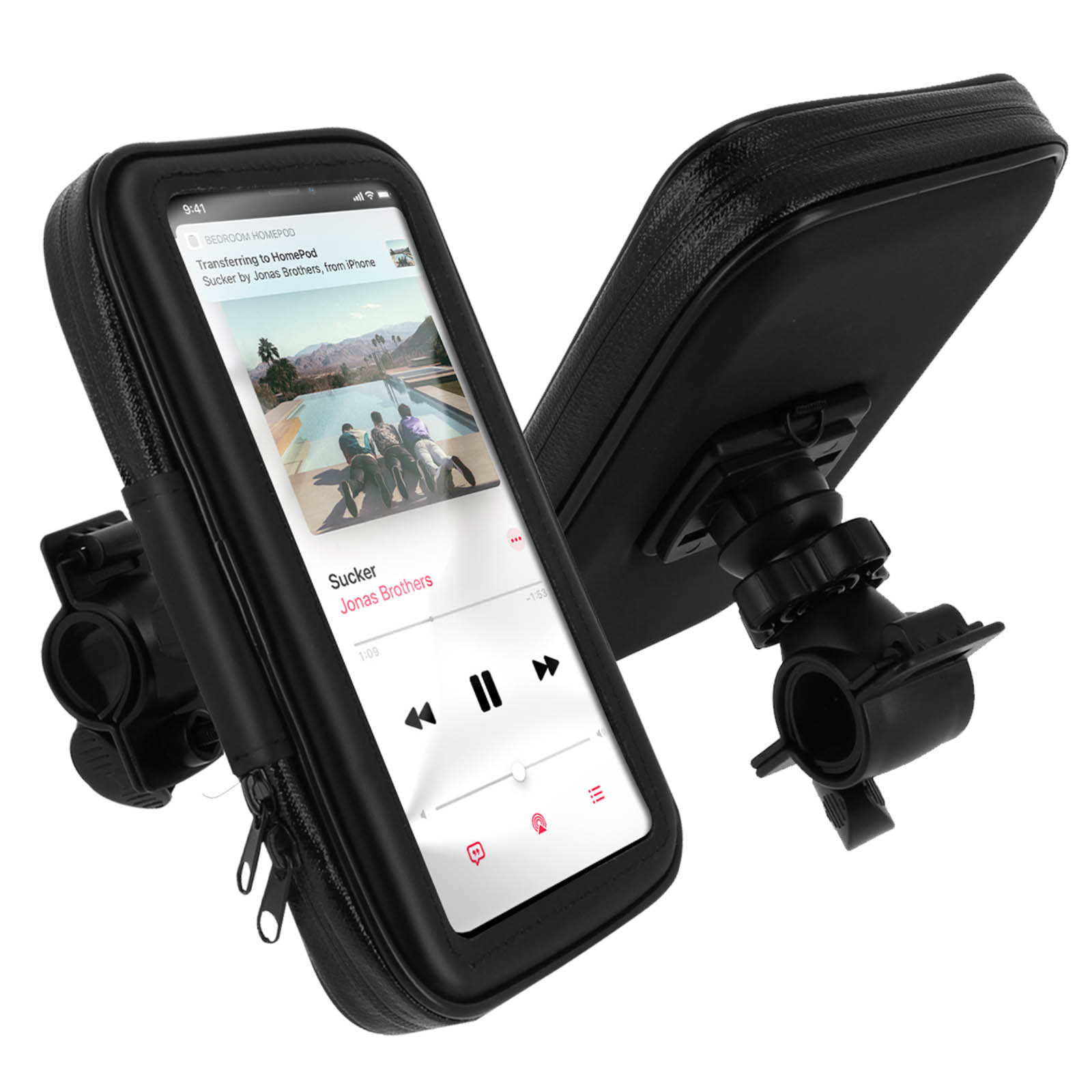 HOUSSE Etanche & Tactile / SUPPORT Téléphone GPS Moto Quad Scooter