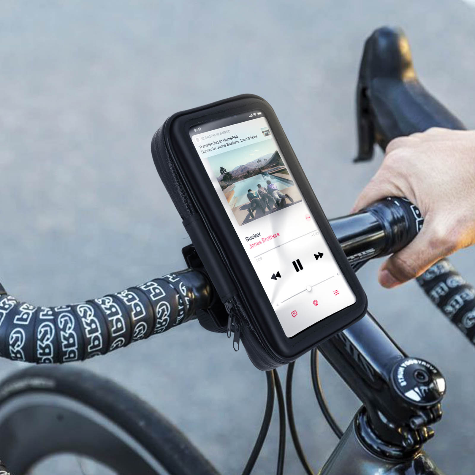Universal - Étanche, vélo, téléphone, guidon de moto, porte-téléphone, écran  tactile TPU. - Support et Bras - Rue du Commerce
