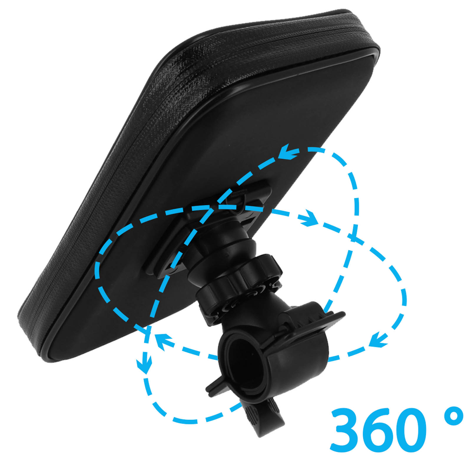 noir, L)support Tlphone Vlo Moto Scooter, Universel Ecran Tactile Etanche  Rotation 360 Vtt Support Guidon Housse De Tlphone, Pour 5.5-6.8 Pouces Sma
