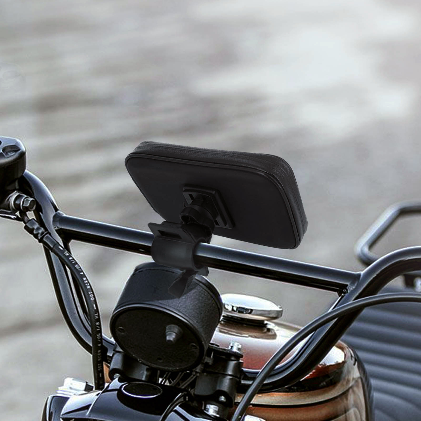 Fahrrad-/Motorradhalterung mit wasserdichter & Touchscreen-Tasche