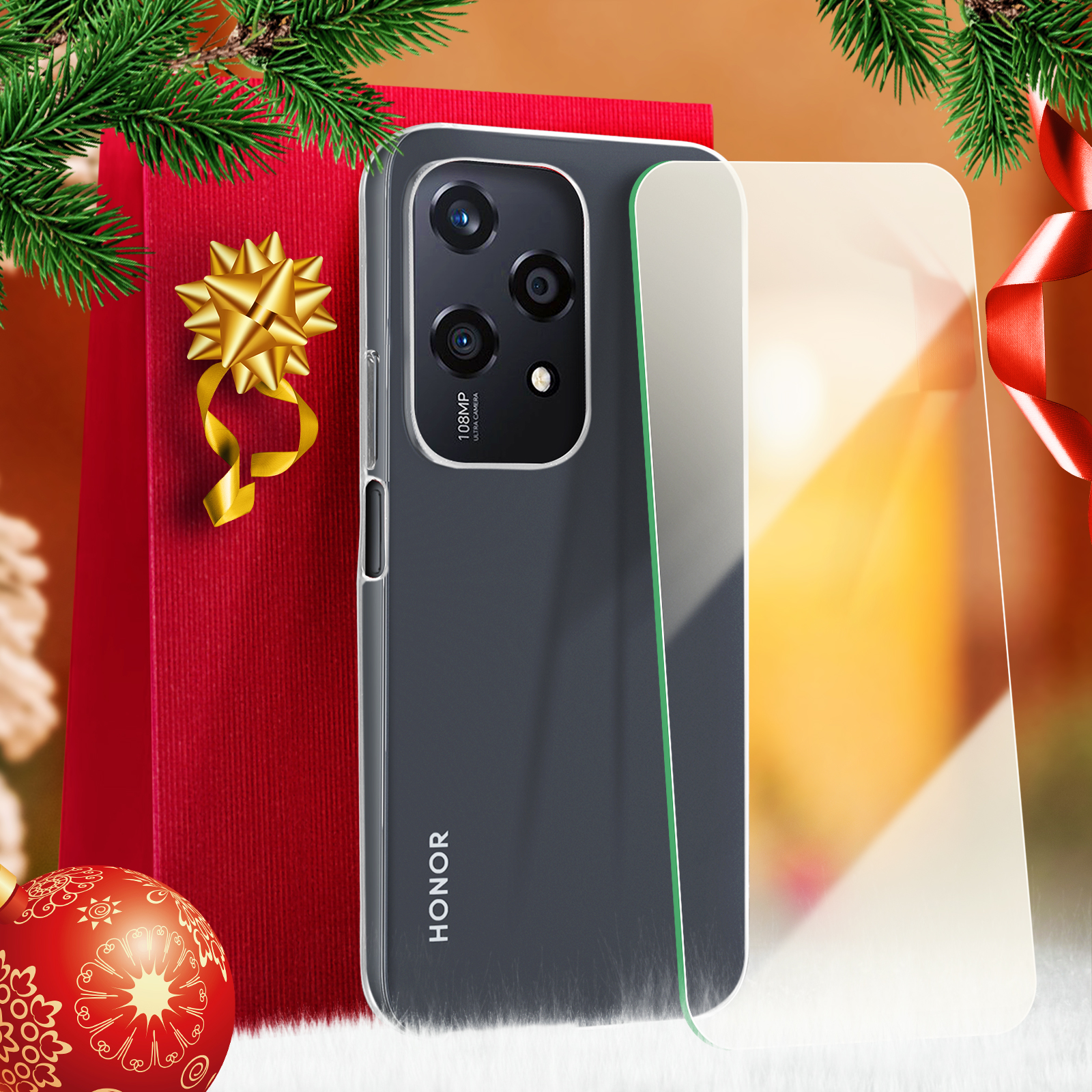 Étui Portefeuille Pour Honor 200 Lite - Couleur Blanc, Cuir Artificiel, 3 Fentes Cartes - Neuf