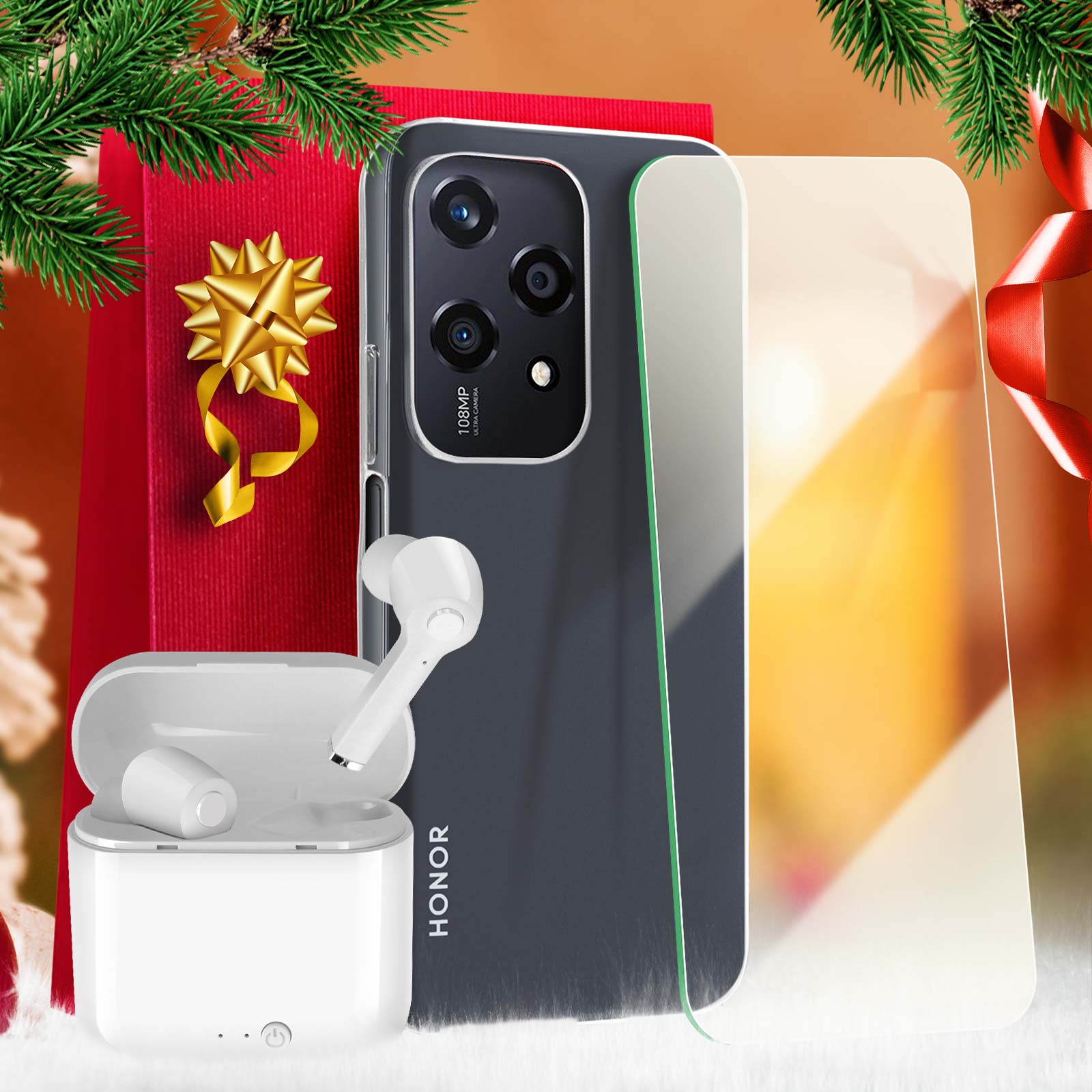 FDHYFGDY Custodia per Honor 200 Lite Cover, Custodia per Telefono in Silicone Antiurto Trasparente, Custodia per paraurti in TPU Trasparente Sottile e Morbida