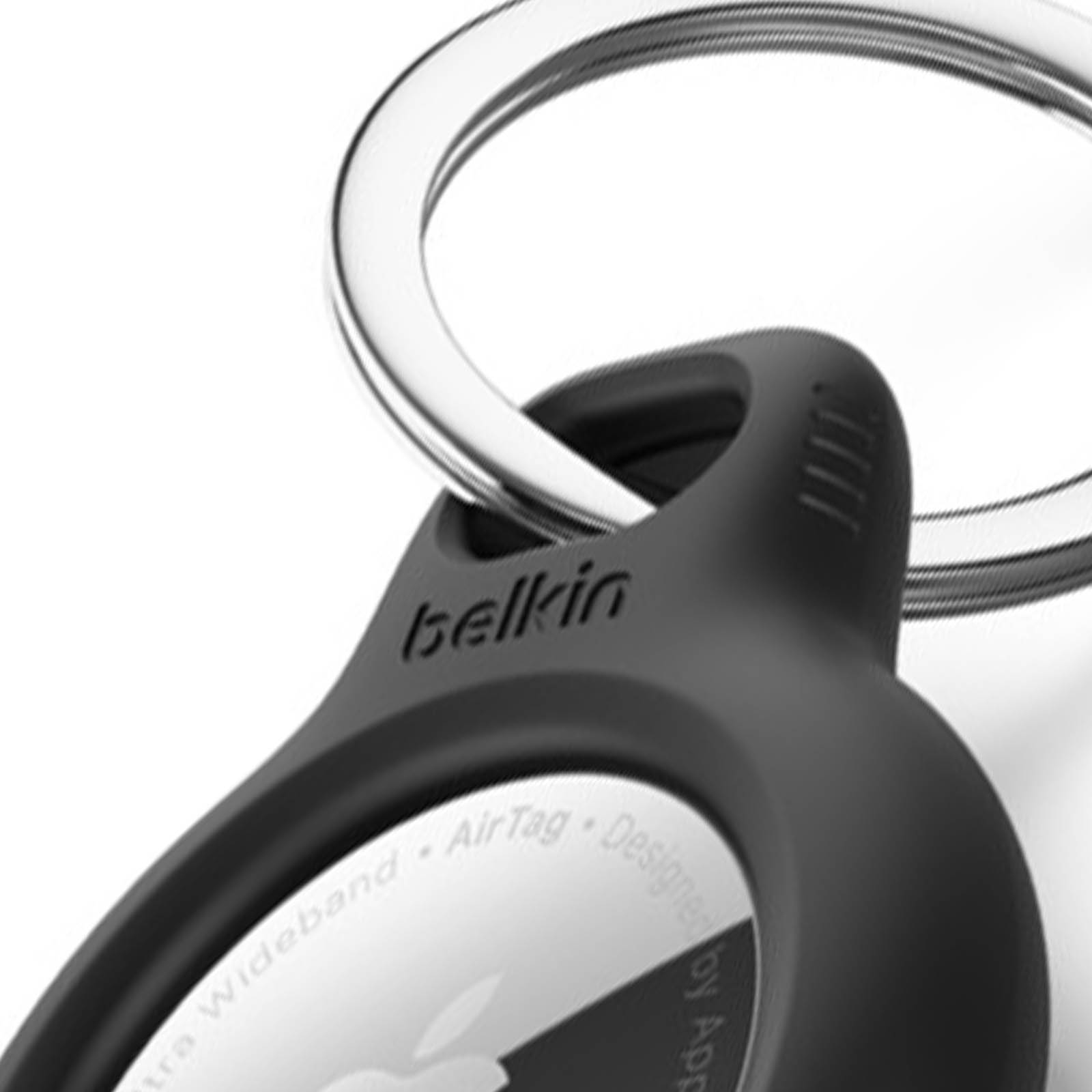 La protection AirTag avec mousqueton de Belkin - Noir - Apple (FR)