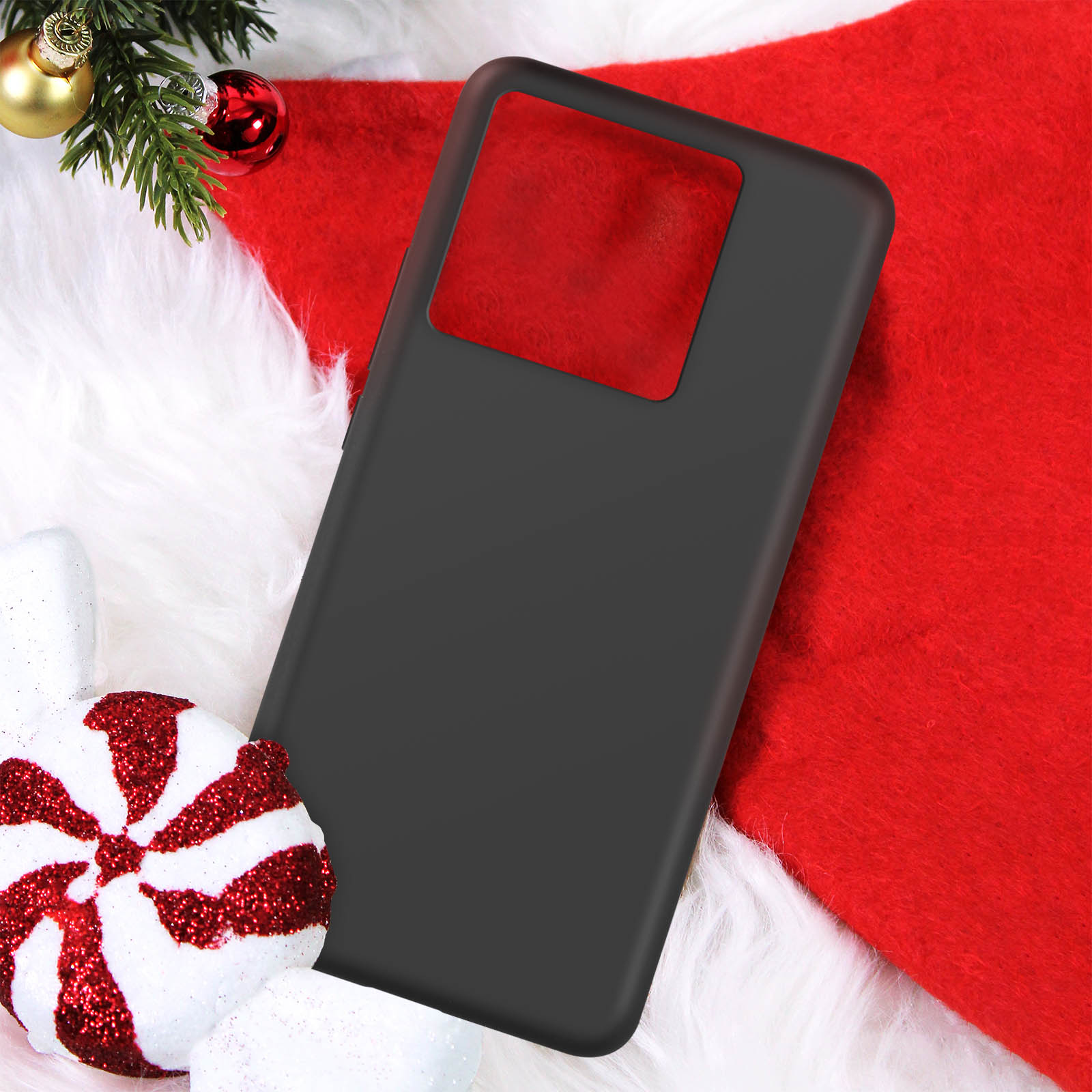 Set de regalo de Navidad para Xiaomi 13T y 13T Pro, Funda Negro +