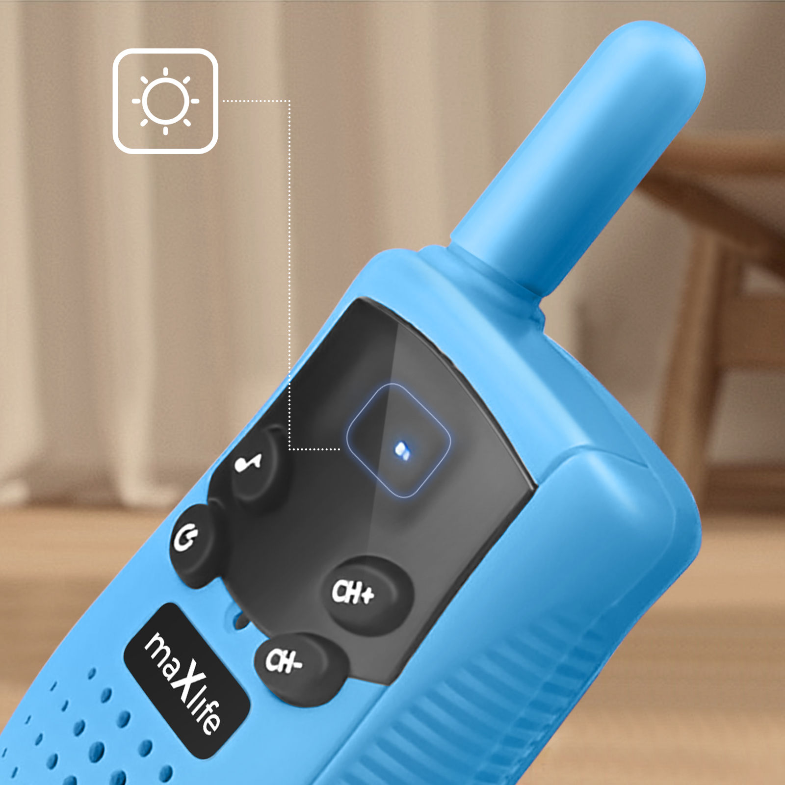 Selvim Walkie Talkies Für Kinder - 8 Kanäle Mit LCD Display & Fernbedienung - Wiederaufladbar Für Indoor & Outdoor Spiel