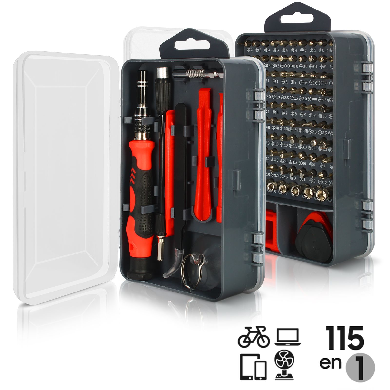 Boîte de rangement d'outils de réparation smartphone et tablette