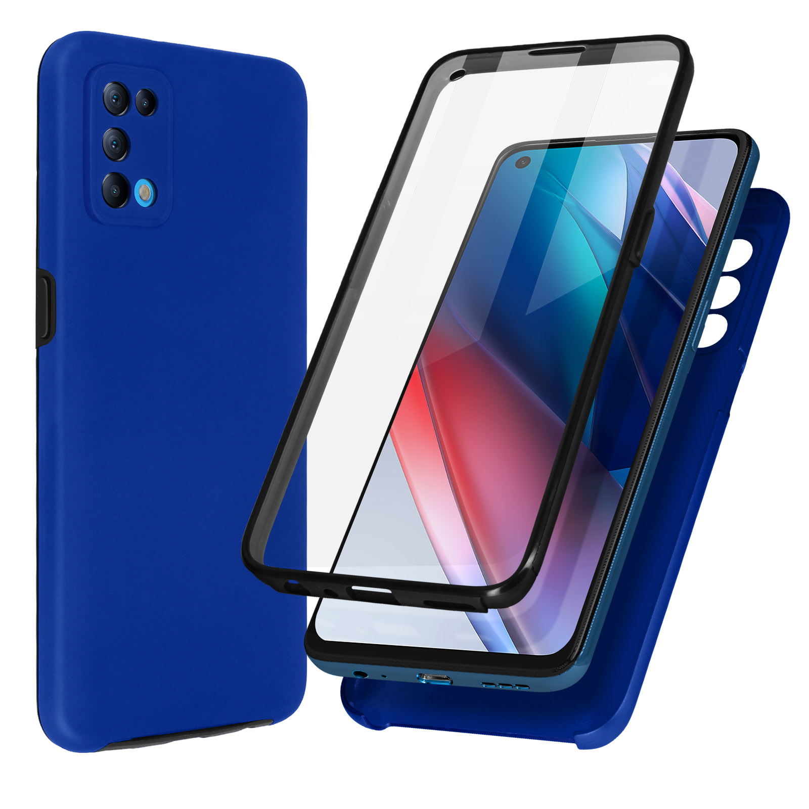 Custodia a portafoglio magnetica per Oppo Find X3 Neo, con funzione