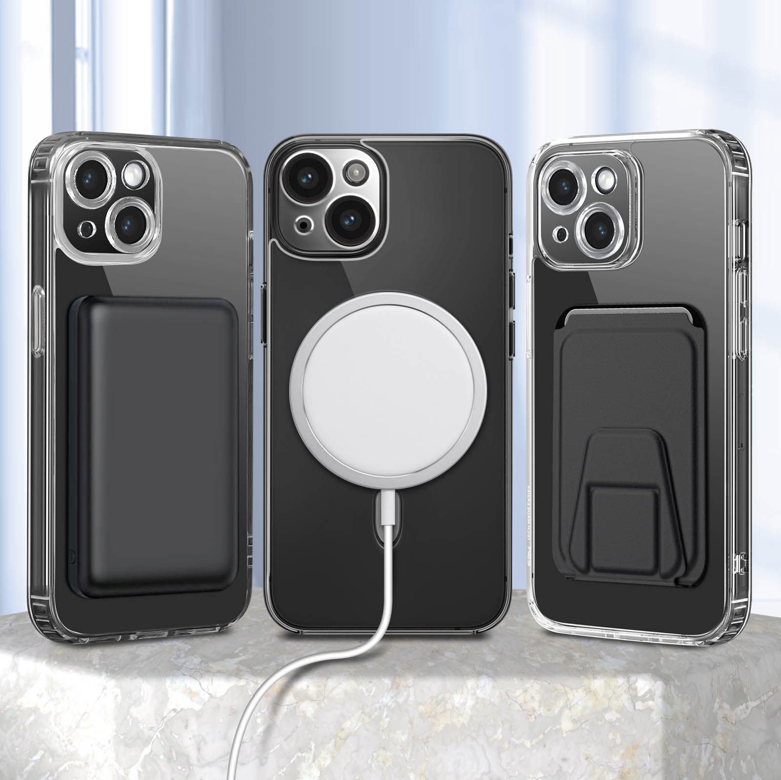 Coque IPhone 14 Plus Transparente MagSafe - Protection Militaire, Anti-chocs, Magnétique