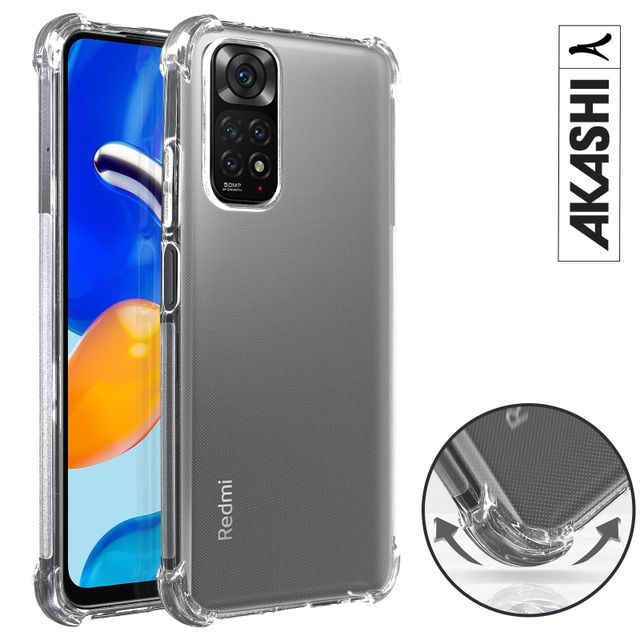 Coque Cordon pour Xiaomi Redmi Note 11-11S Silicone Souple Noir avec Cordon Démontable Rose - Téléphonie
