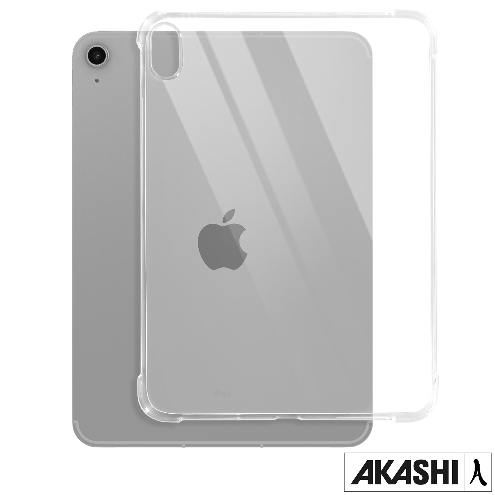 Mobigear ShieldStand - Coque Apple iPad 10 (2022) Coque Arrière Rigide  Antichoc + Support Amovible - Rose / Gris 11-8183497 