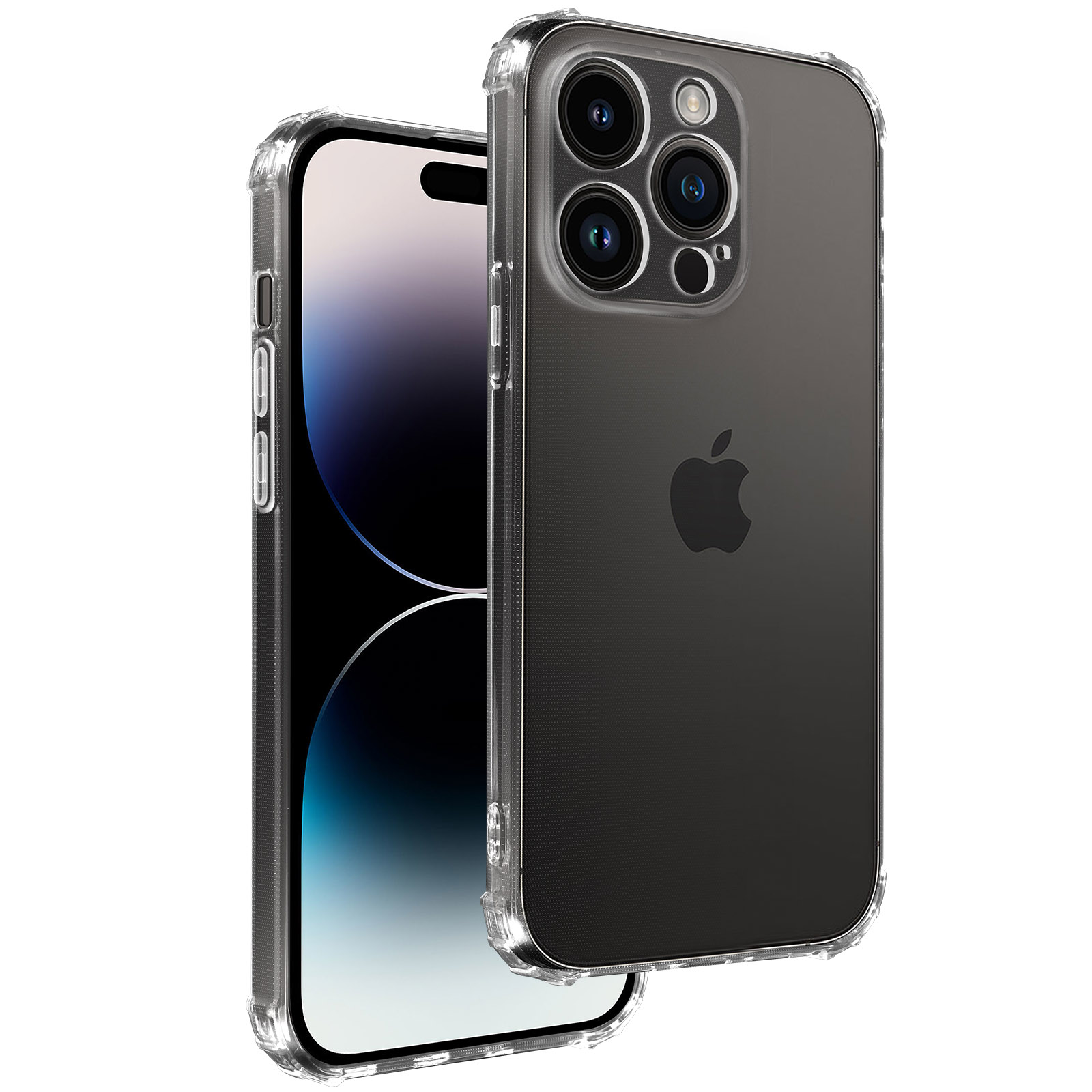 Coque Transparente Bumper Apple Iphone 14 Pro 6,1 Pouces 5g Avec Bords  Renforcés à Prix Carrefour