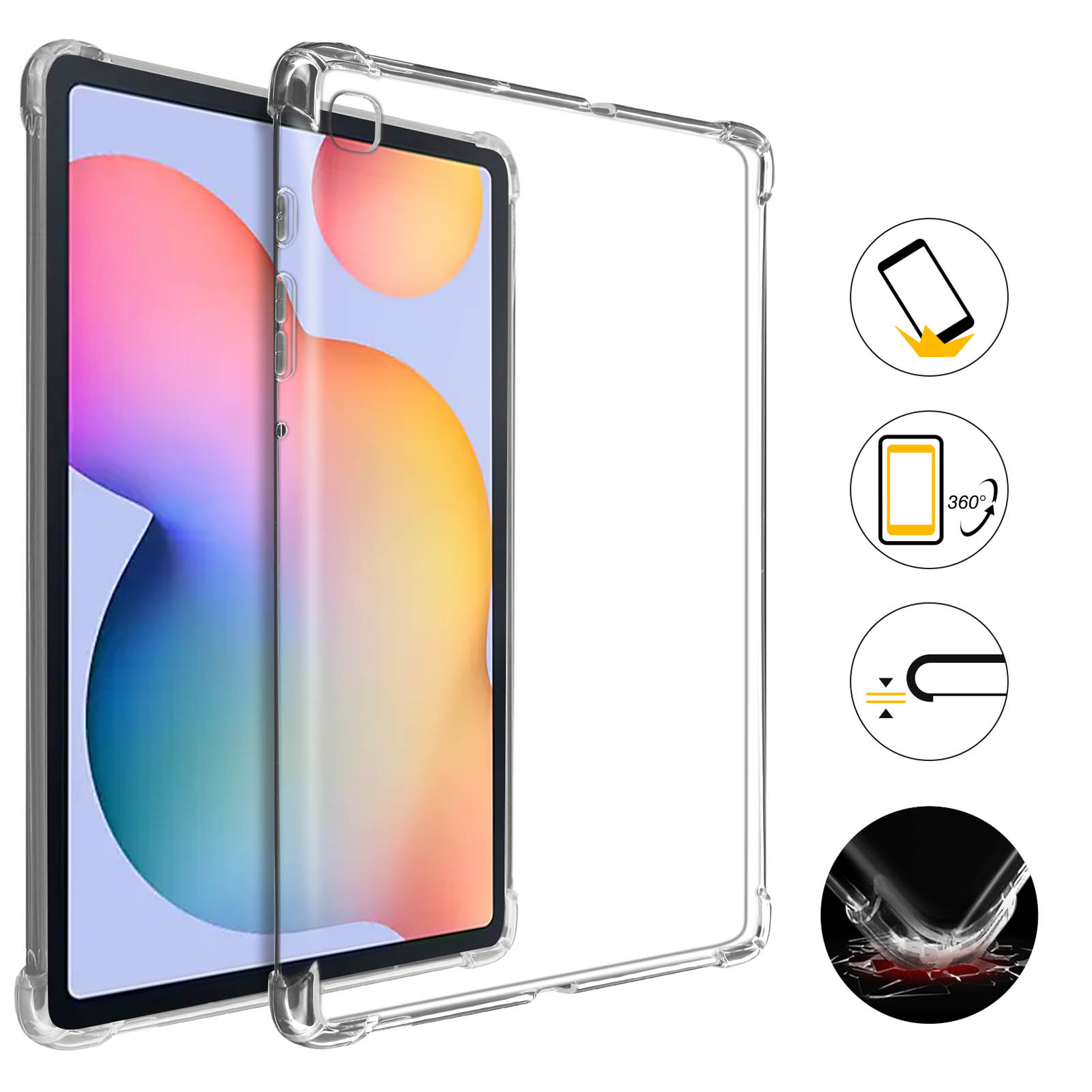 Coque Samsung Galaxy Tab A8 (2021) Silicone Transparent - Ma Coque