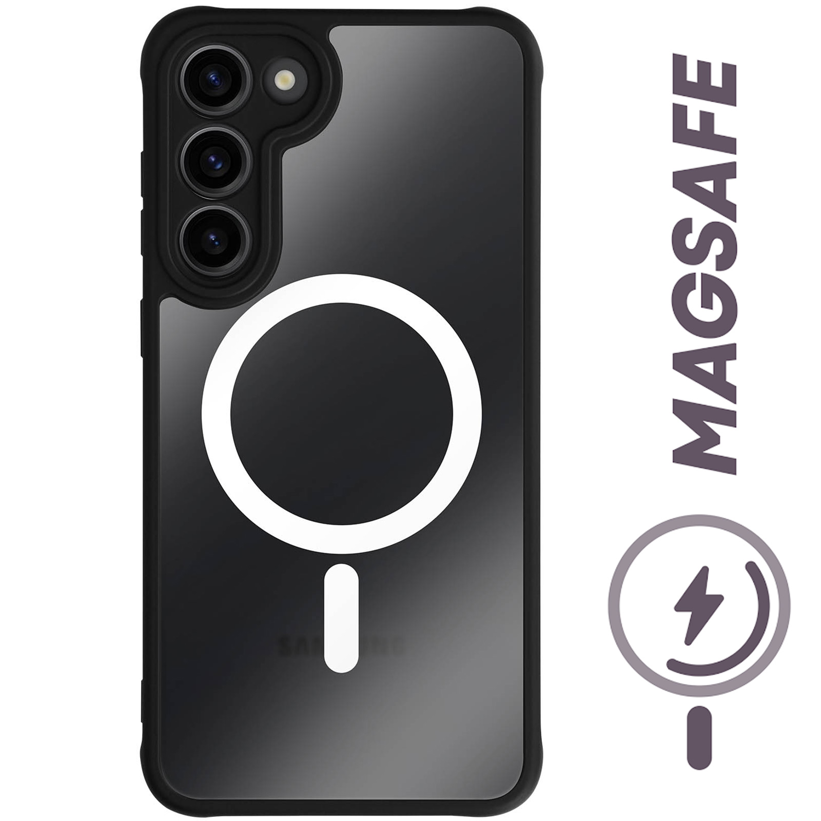 Avizar Coque MagSafe pour Samsung S23 Plus silicone protection