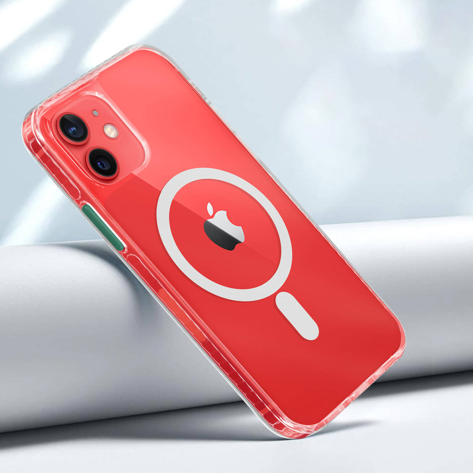 Coque pour iPhone 12 PRO (6,1) - Silicone Transparent avec Cercle  magnétique intégré Phonillico®
