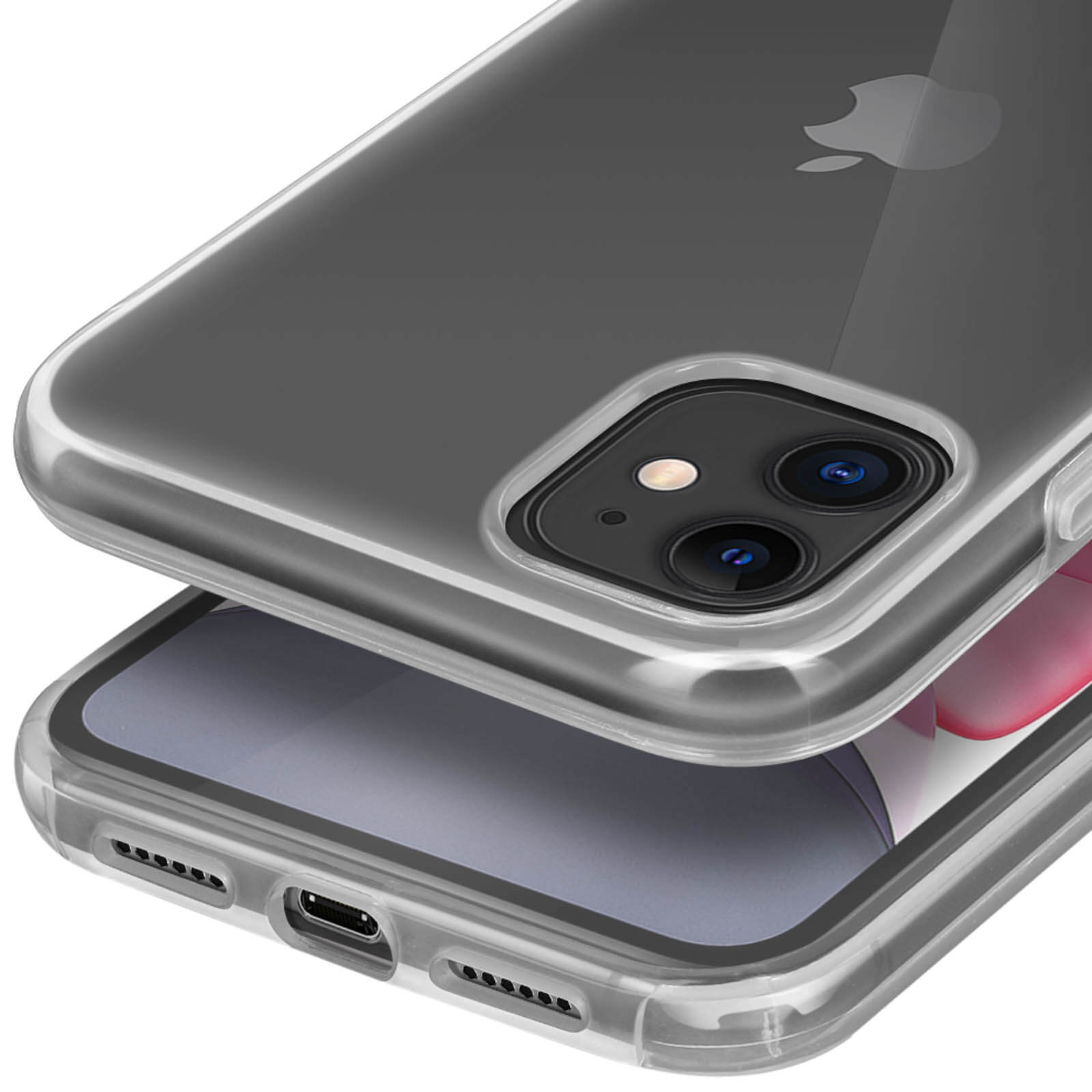 Funda Doble 360º Transparente Rígida iPhone 11