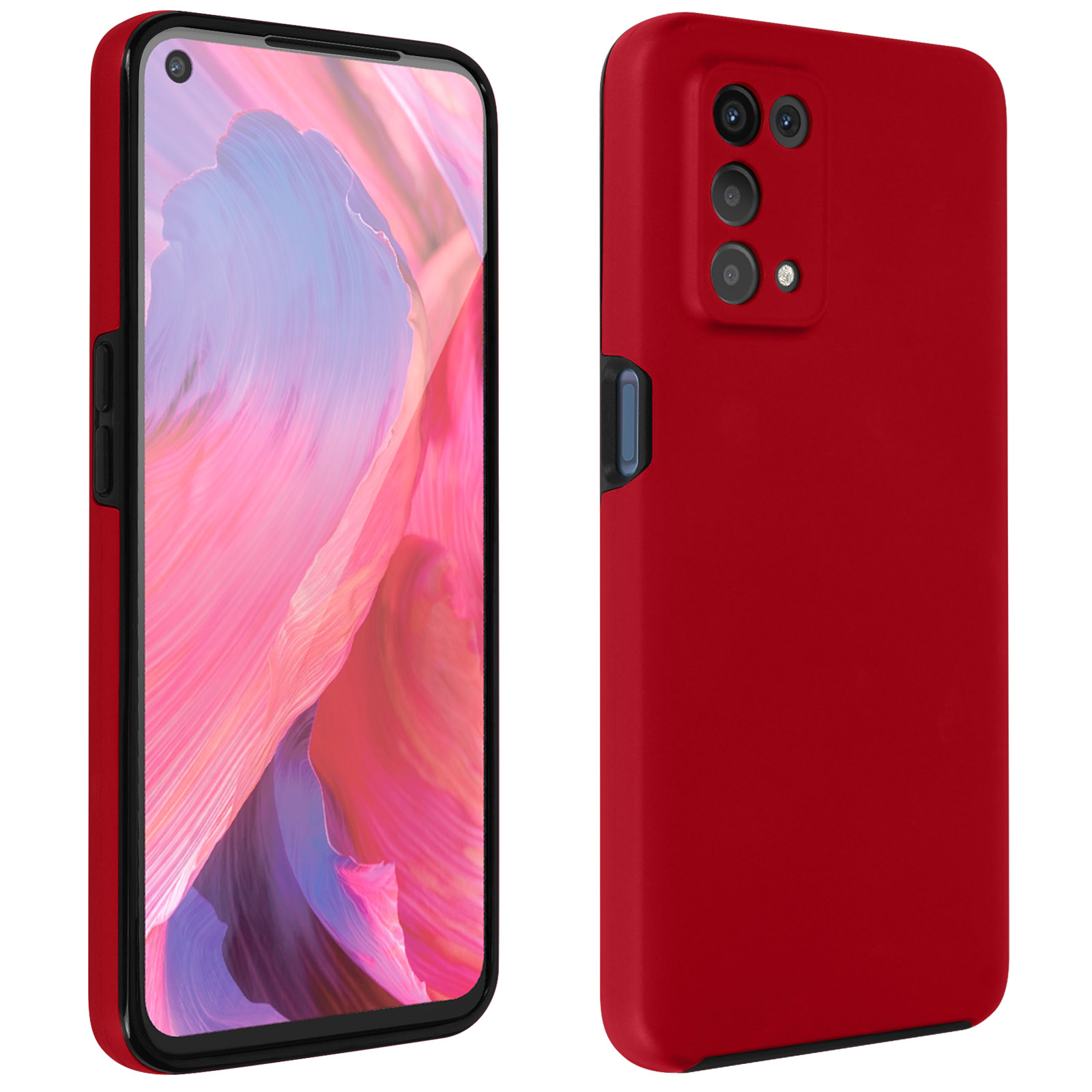 Funda Carcasa Protección Integral Delantera + Trasera Rígida Rojo