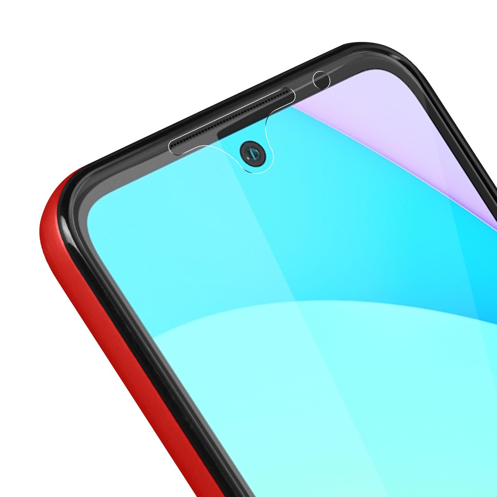 Funda Xiaomi Redmi 10 / 10 2022 Parte Trasera Rígida Rojo Flexible
