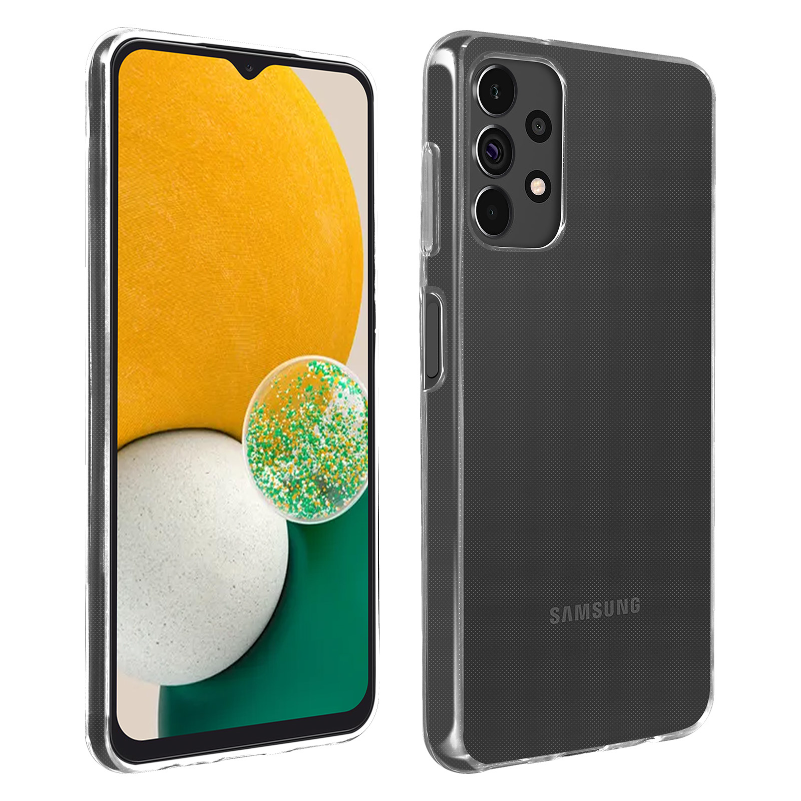 Custodia Silicone Trasparente Ultra Sottile Morbida Cover Fronte e Retro  360 per Samsung Galaxy A13 4G