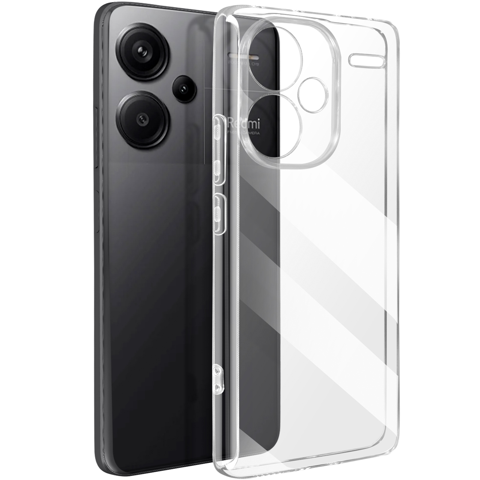Funda Transparente Acrílico Duro Xiaomi Redmi Note 13 Pro Plus Case S