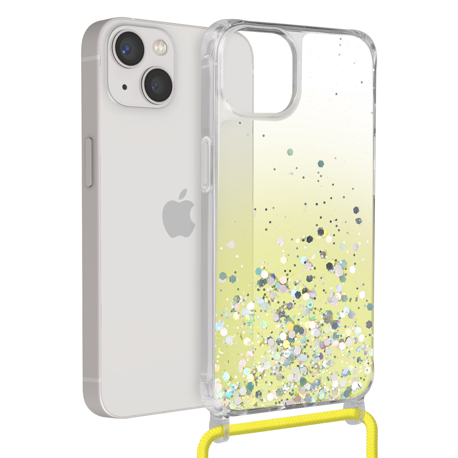 Capa iPhone 11 Frame Degradê Amarelo Azul