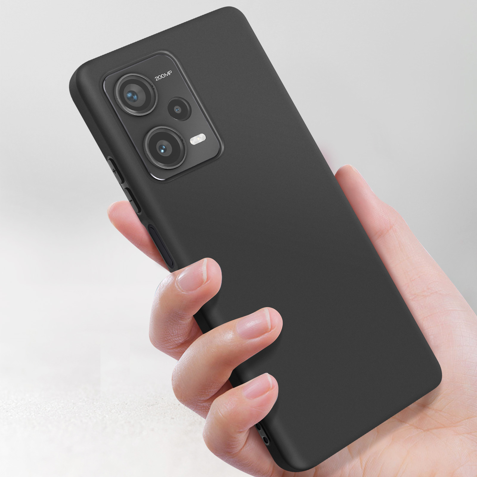Funda Silicona Forcell Carbon Xiaomi Redmi Note 12 Pro 5G Negra