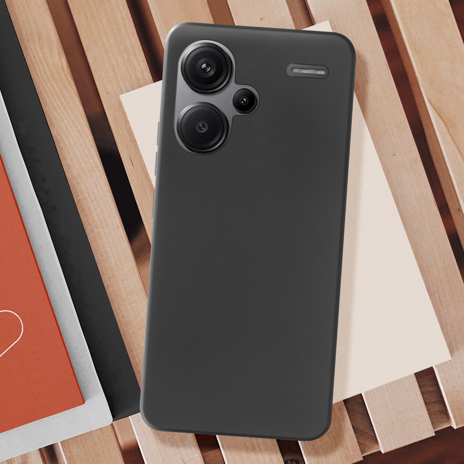 Carcasa Xiaomi Redmi Note 13 Pro Plus, silicona flexible y ultra-fina -  Negro - Spain