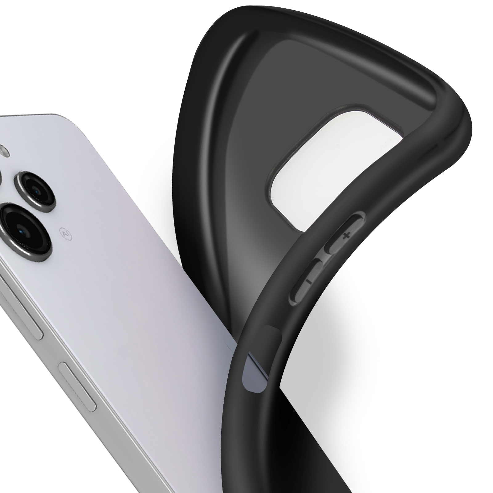 Funda Xiaomi Redmi 12C (4G) Carcasa Gel TPU Silicona PTG + Protector Negro