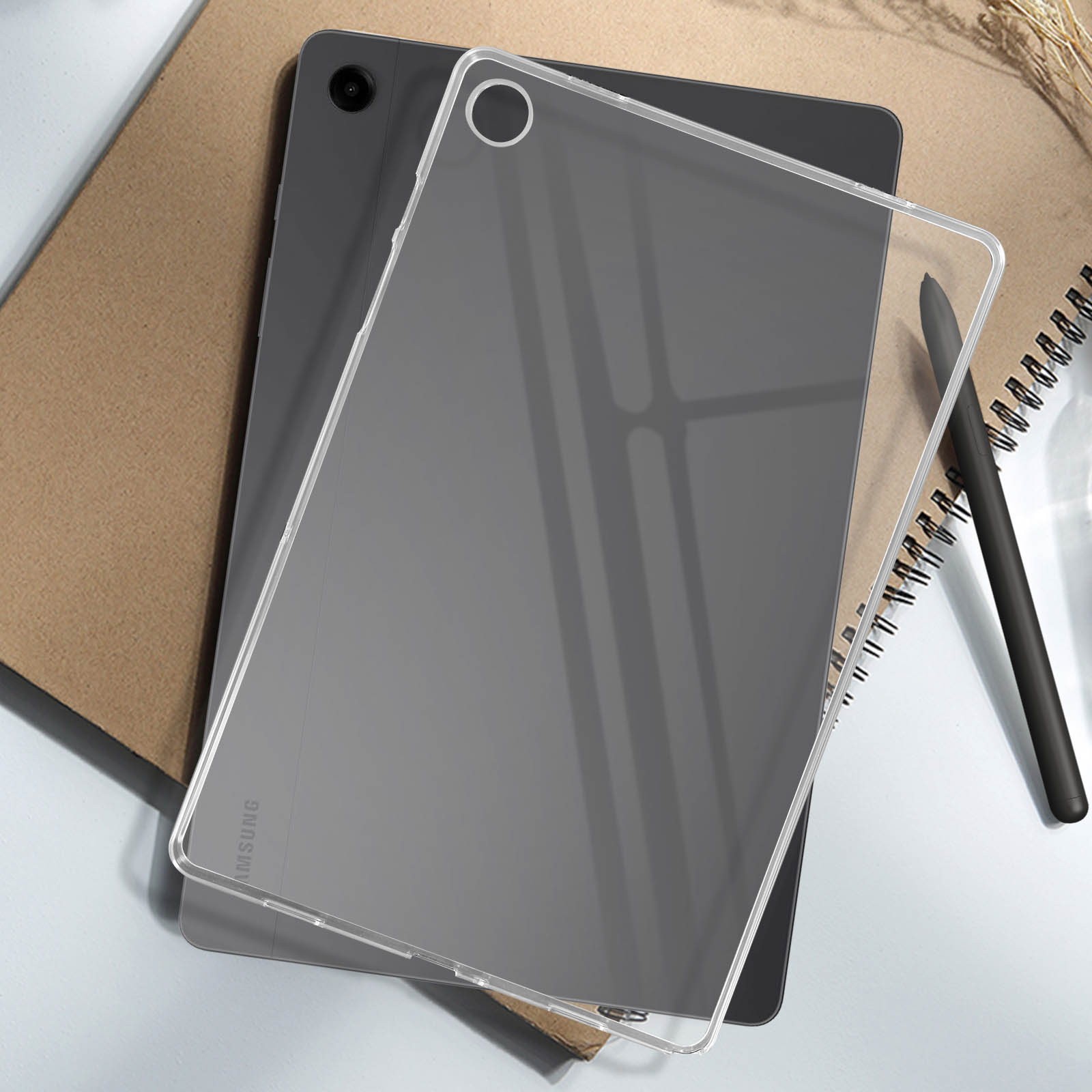 Coque pour Samsung Galaxy Tab A9 Plus Silicone Souple Classic Case  Transparent