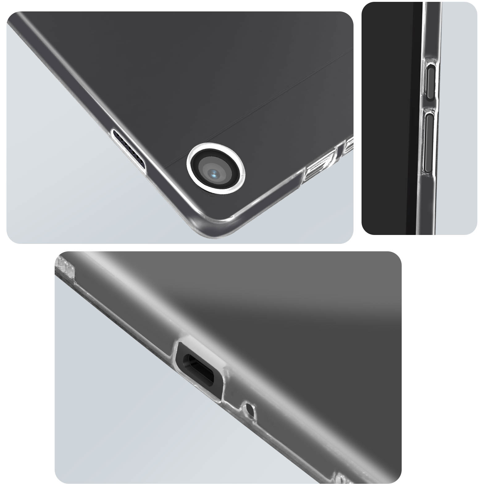 Coque Samsung Galaxy Tab A9 Plus Silicone Souple, Classic Case