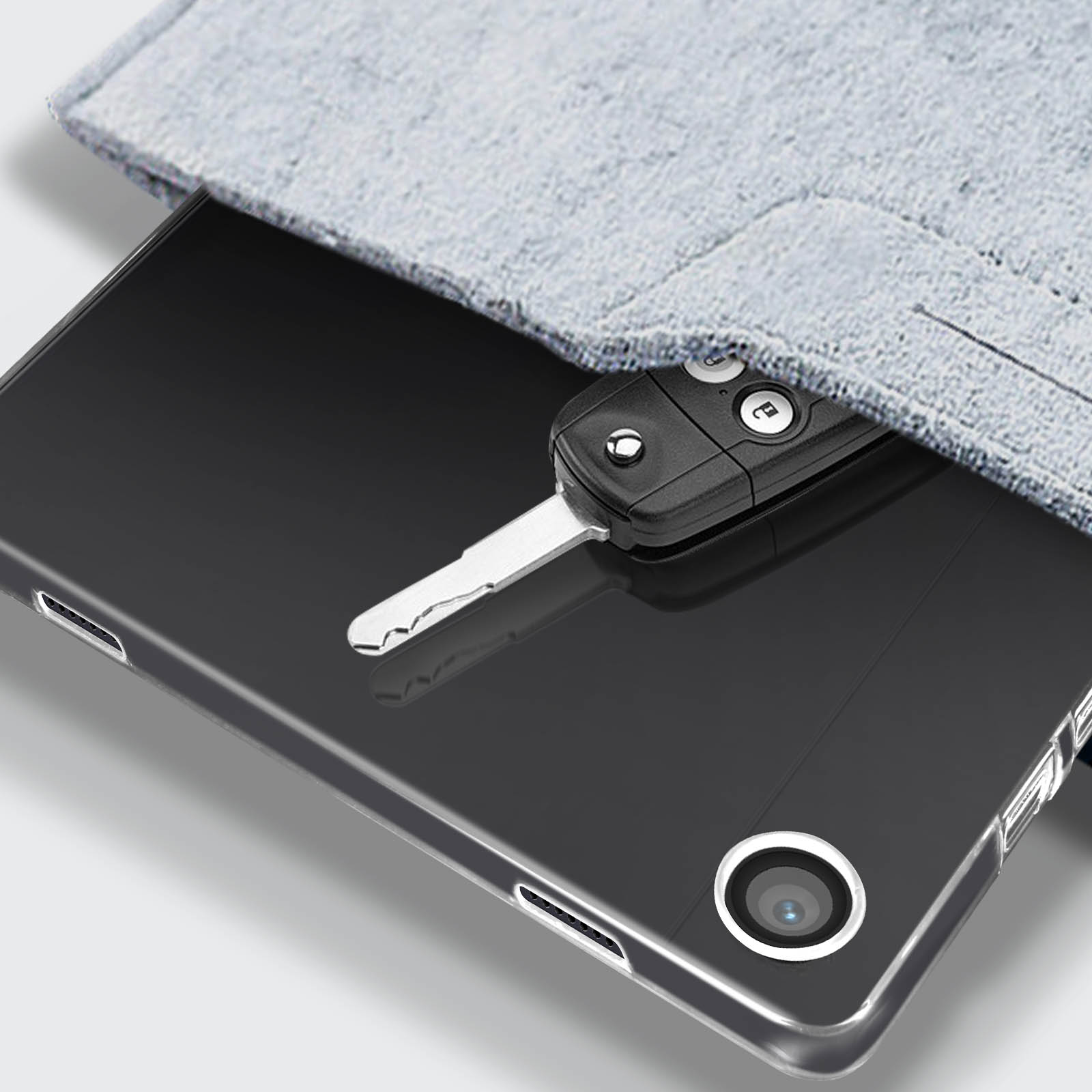 Avizar Coque pour Samsung Galaxy Tab A9 Silicone Gel Souple avec