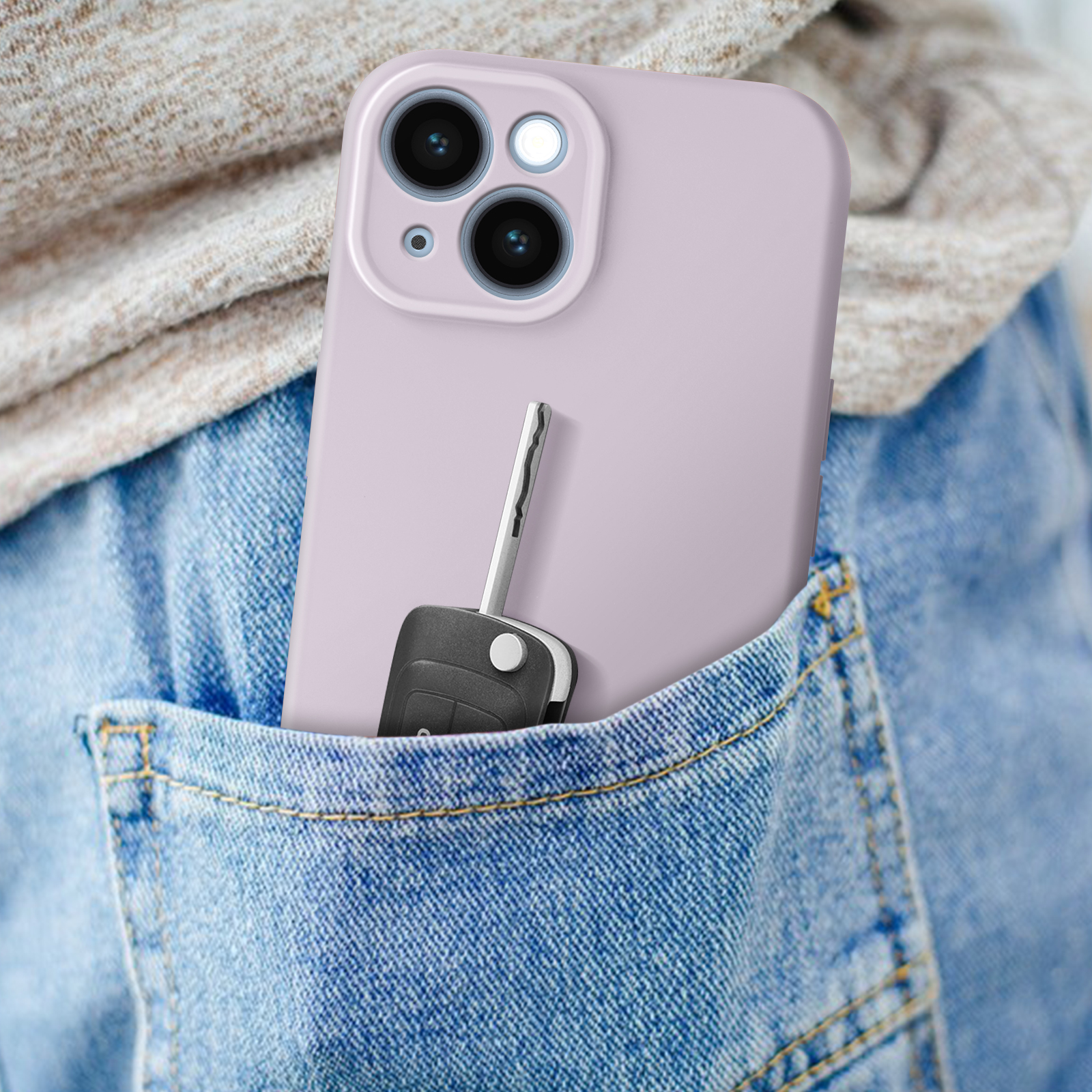 Coque iPhone 15 Pro - Gel souple avec vitre de protection caméra MagSafe -  Violet - Acheter sur PhoneLook