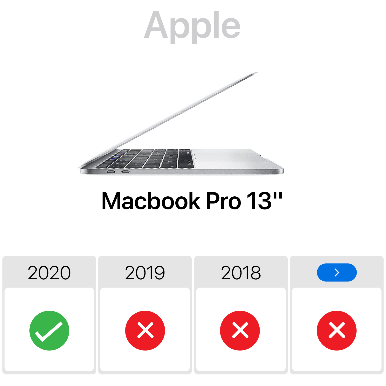 Coque Silicone MacBook Pro 13 A1278 Blanc reconditionnée