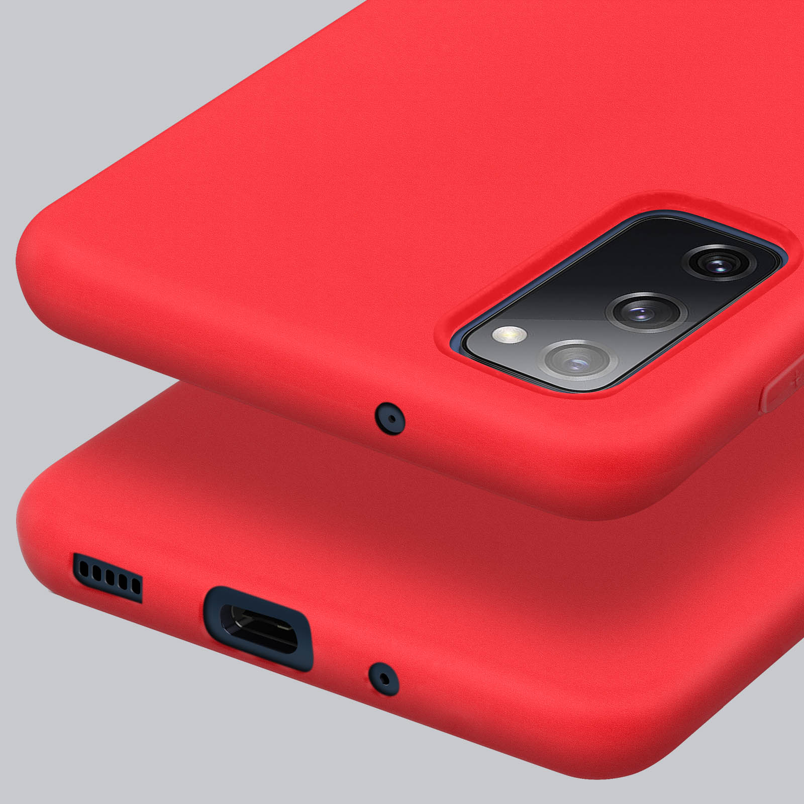 Samsung Funda de Silicona Roja para Galaxy S20 FE