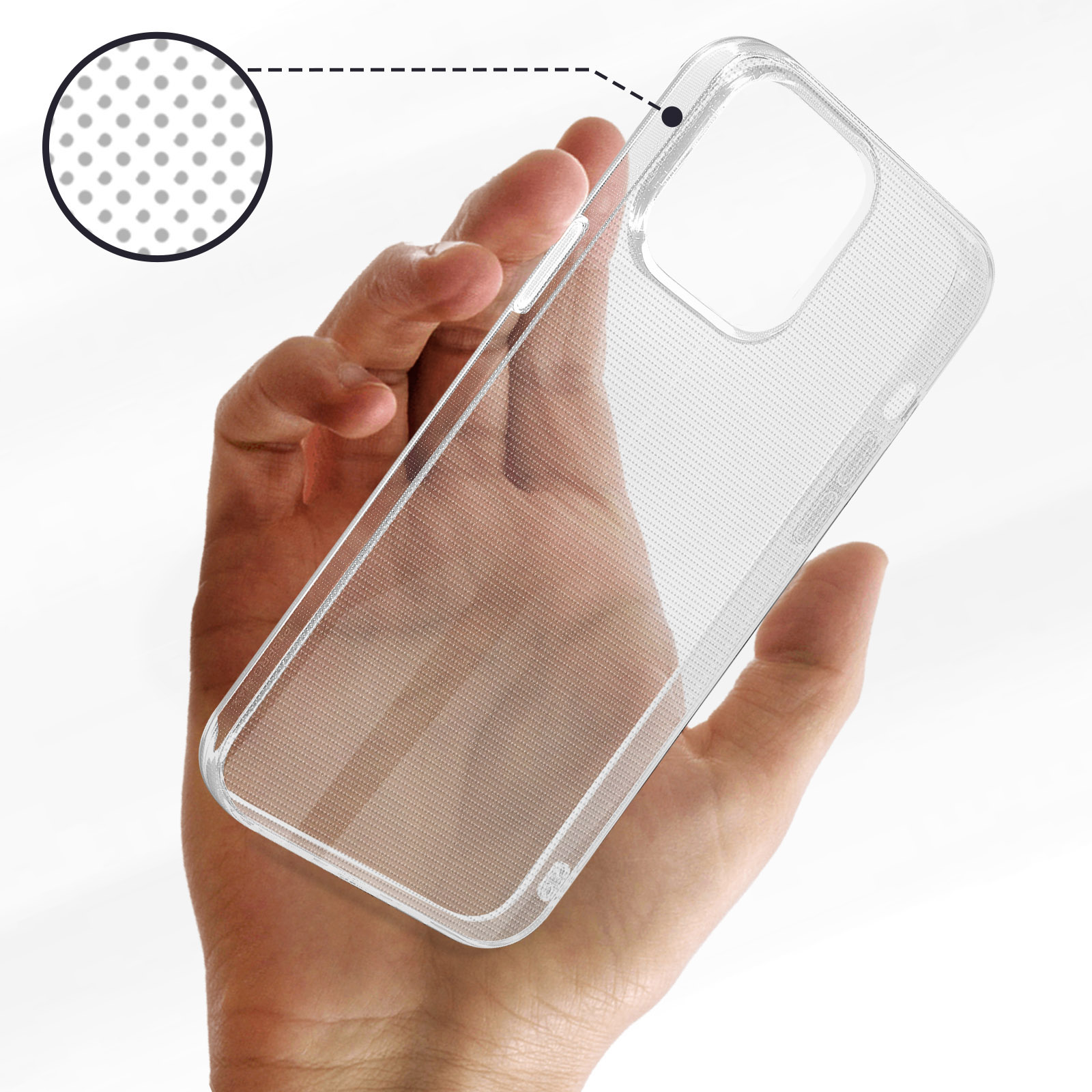 Coque iPhone 13 Pro [Ultra-Mince, Anti-jaunissement] Transparente