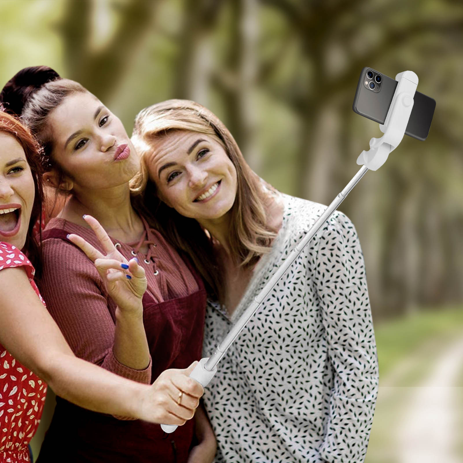 Perche à selfie trépied 2en1 avec télécommande Bluetooth – Yesido