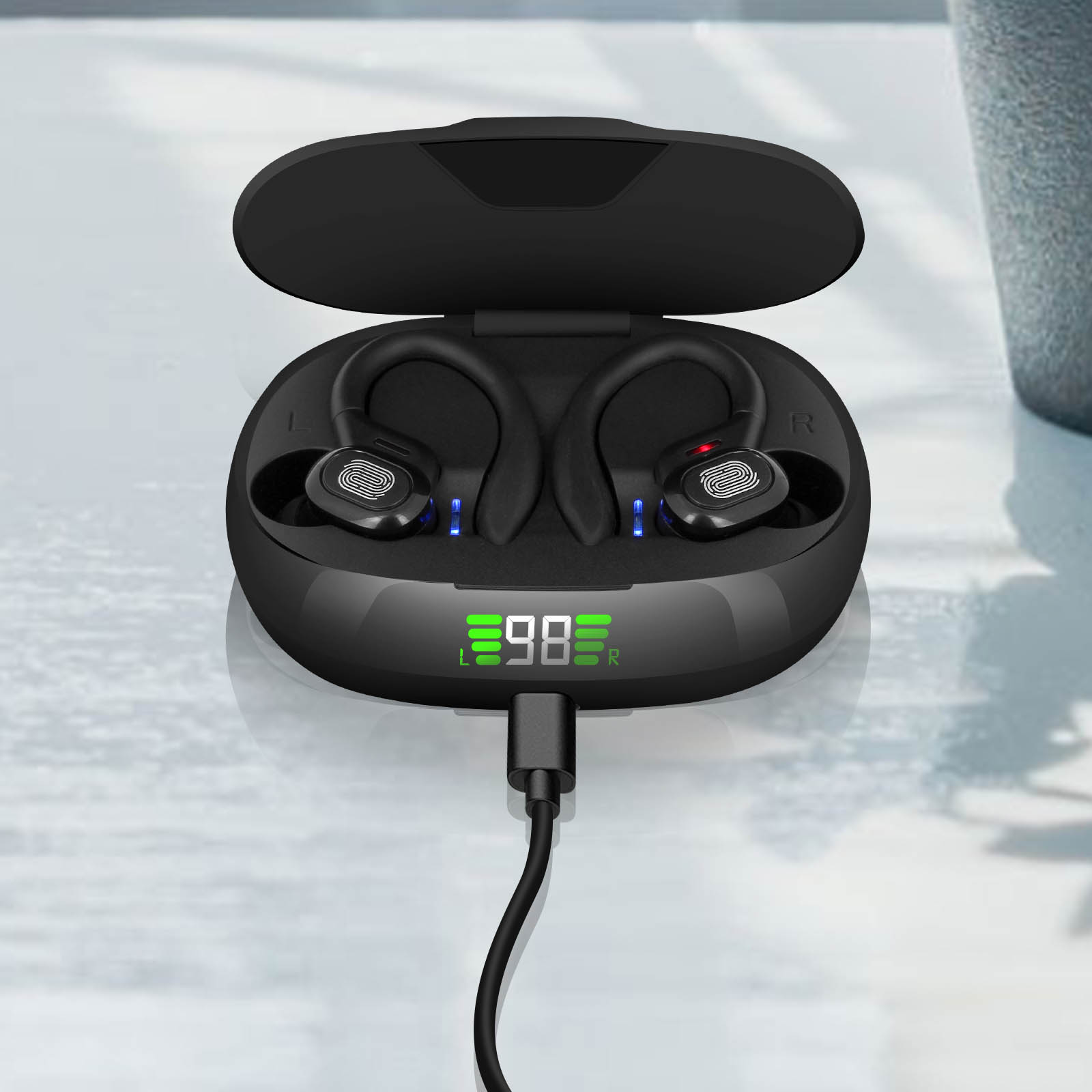 Ecouteurs Devia Ecouteurs Sport Sans-Fil Bluetooth 5.2 Waterproof IPX4  Series POP1 Noir