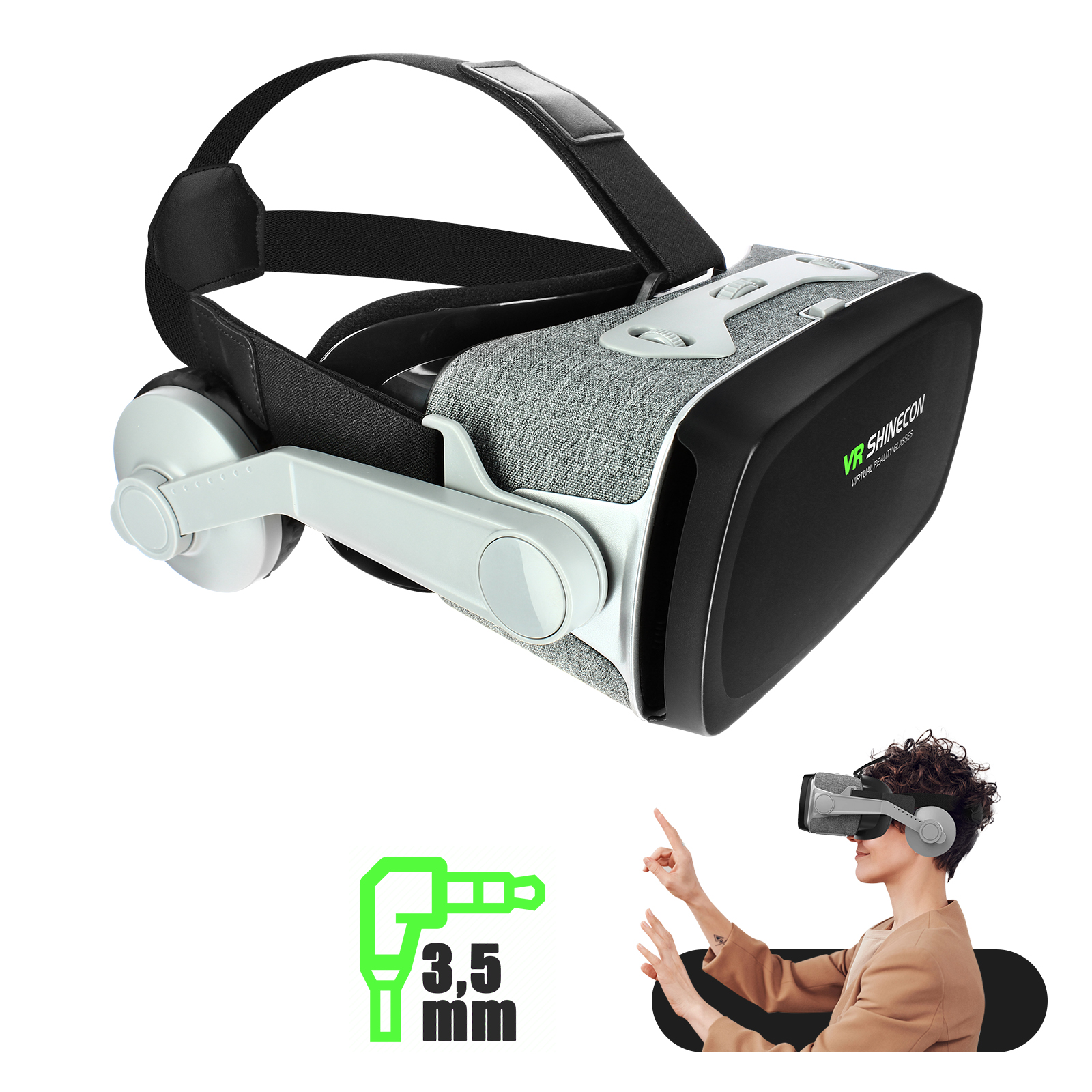 Casque VR pour OPPO Find X2 Lite Smartphone Realite Virtuelle Lunette  Jeux Reglage