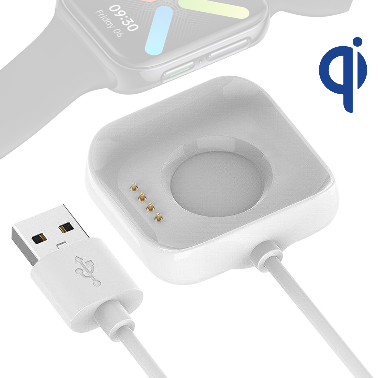 Avizar Chargeur Magnétique pour Oppo Watch 2 + Câble USB vers USB