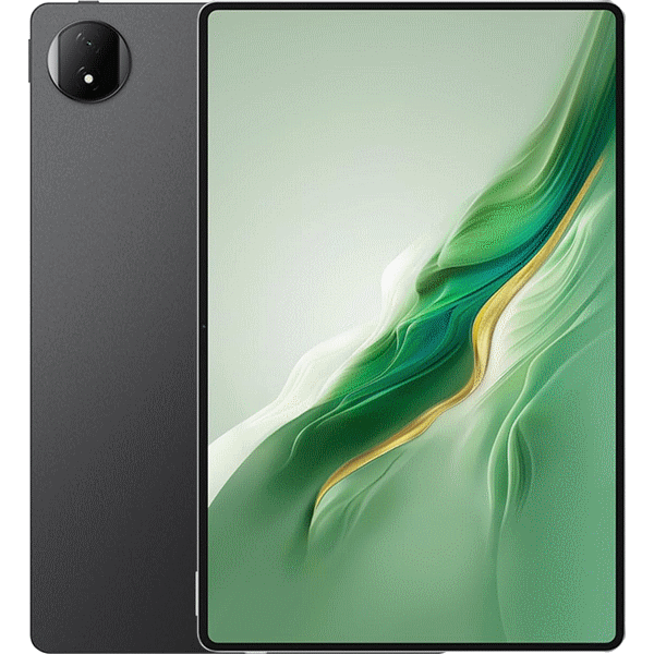 Beschermhoes voor Honor Magic Pad 2 12,3 inch 2024 hoes 1 stuk gehard glas, rubber, bescherming, ultradun, schokbestendig, krasbestendig, TPU, flexibel, grijs