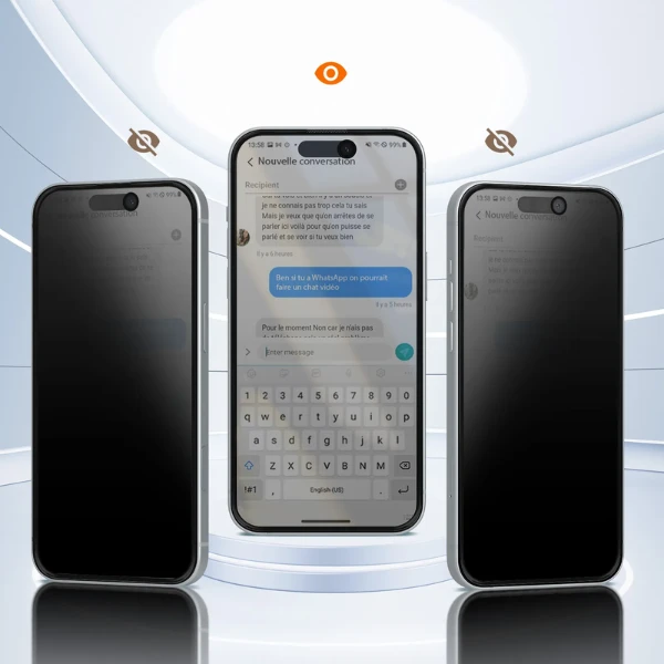 Pellicola Privacy In Vetro Temperato 9H Per Vivo X300 Pro – 2 Pezzi, Antispia, Copertura Totale, HD E Anti-Graffio, Installazione Facile Senza Bolle